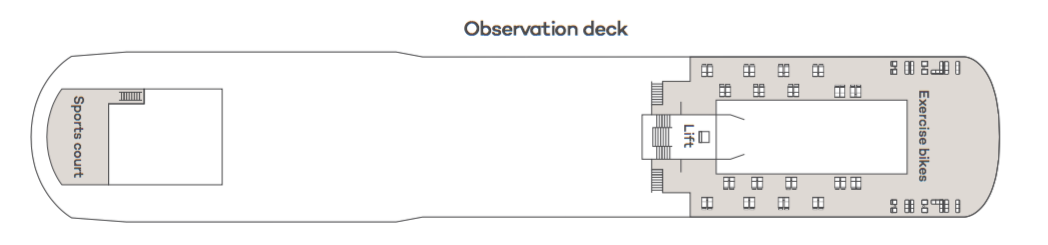 Saga Ocean Cruises Spirit of Adventure Deck Plan Observation Deck.png